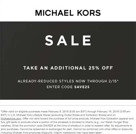 michael kors coupon codes|michael kors 25 off code.